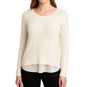 Club Monaco Sweater Cream Wool & Angora Medium